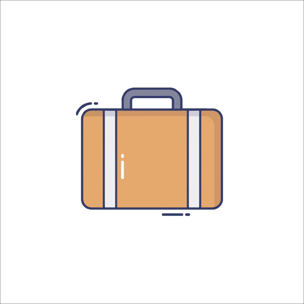 A suitcase icon on a white background vector