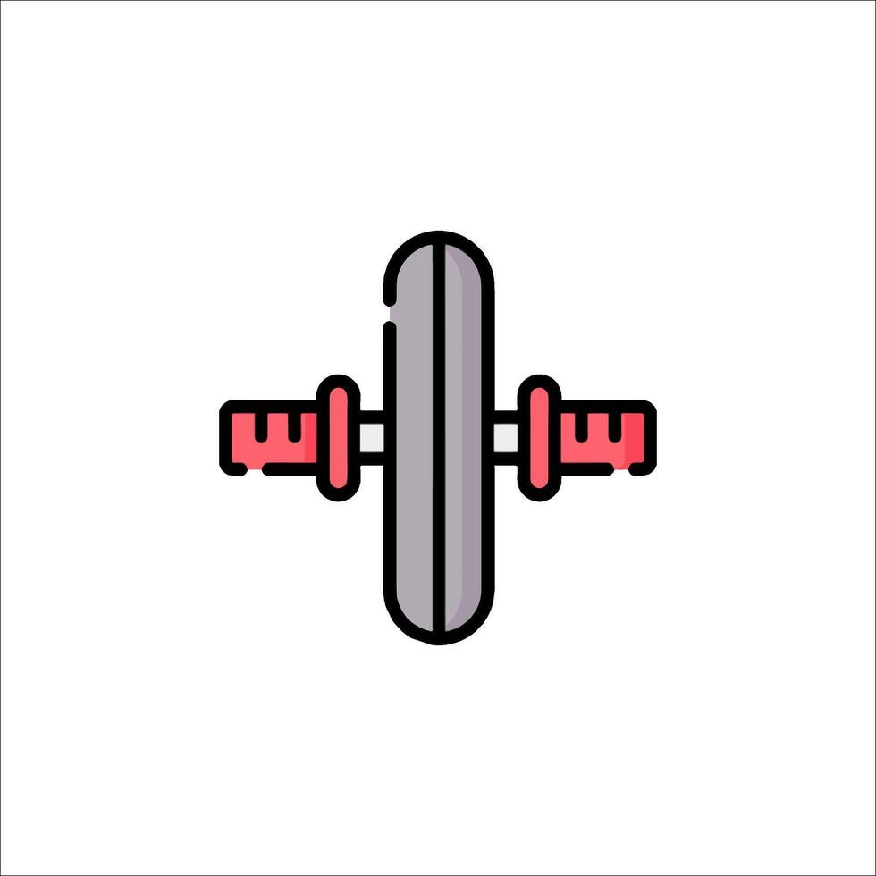 A barbell icon on a white background vector