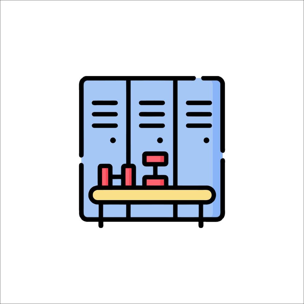 Locker room icon illustration vector