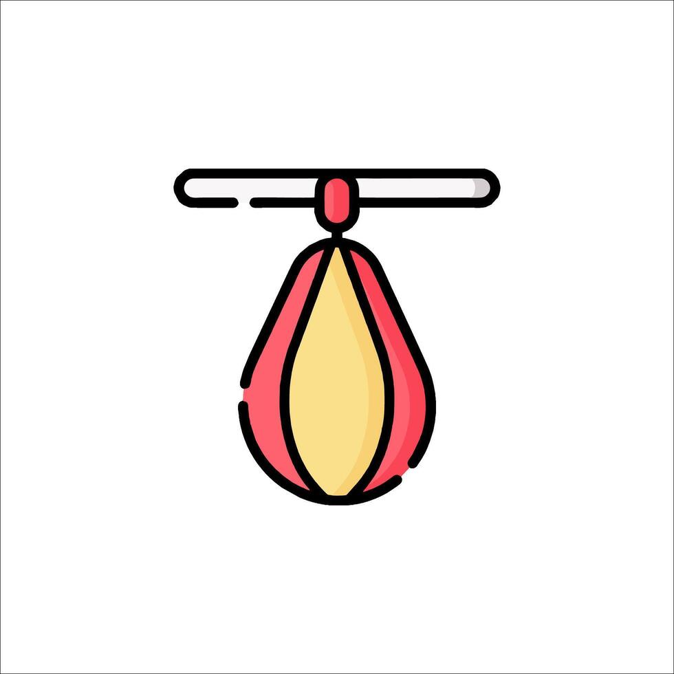 A boxing bag icon on a white background vector