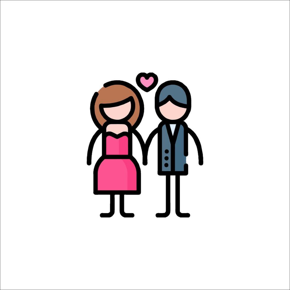 Couple icon illustration vector