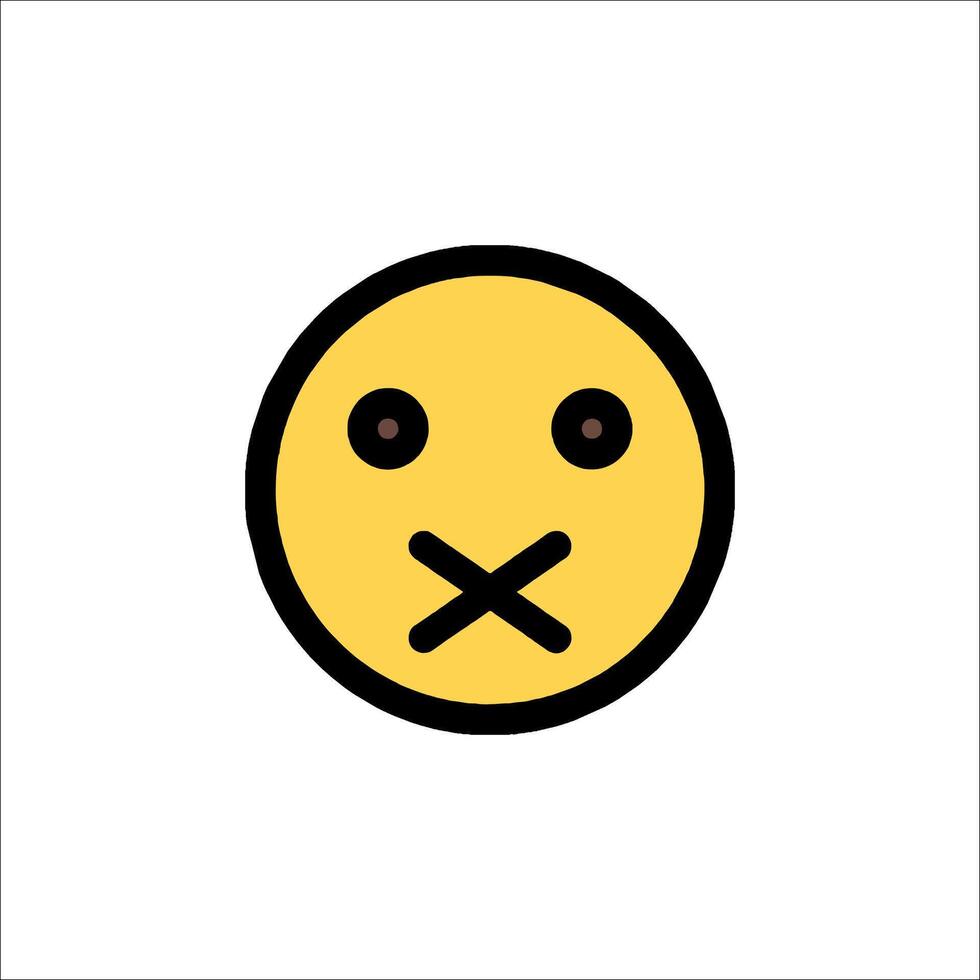 A yellow smiley face with a frown face vector