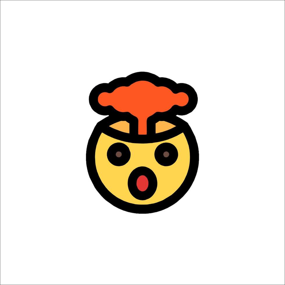 A cartoon face with a red hat on it vector