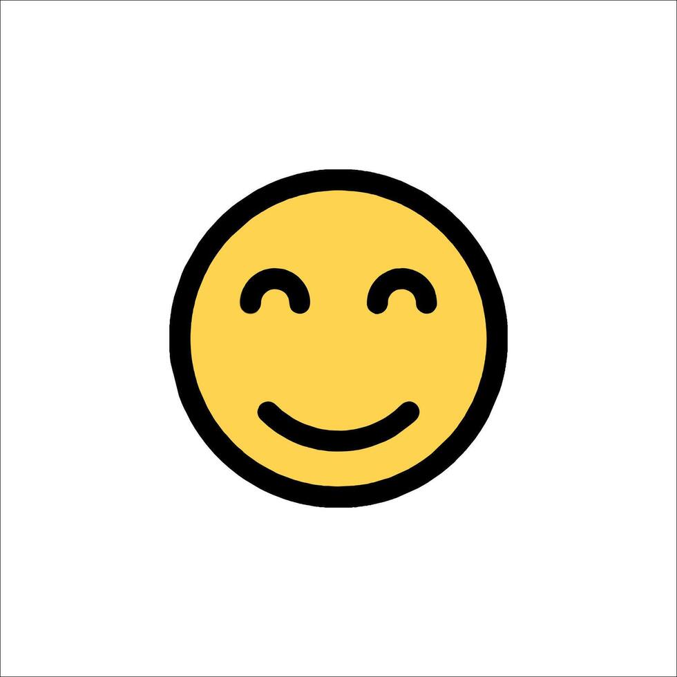 A smiley face icon on a white background vector