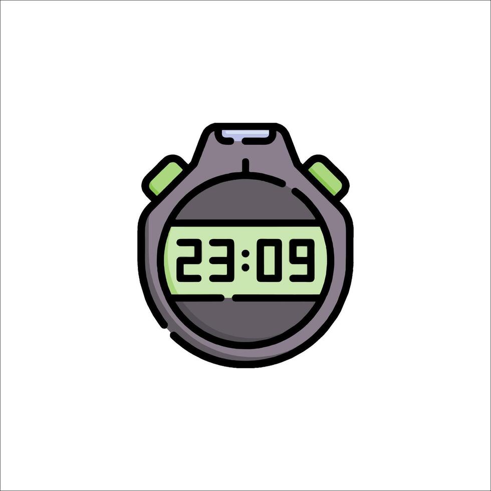 A stopwatch icon on a white background vector