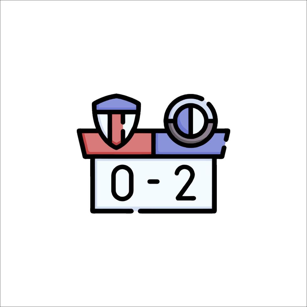 A soccer ball and a clock icon vector