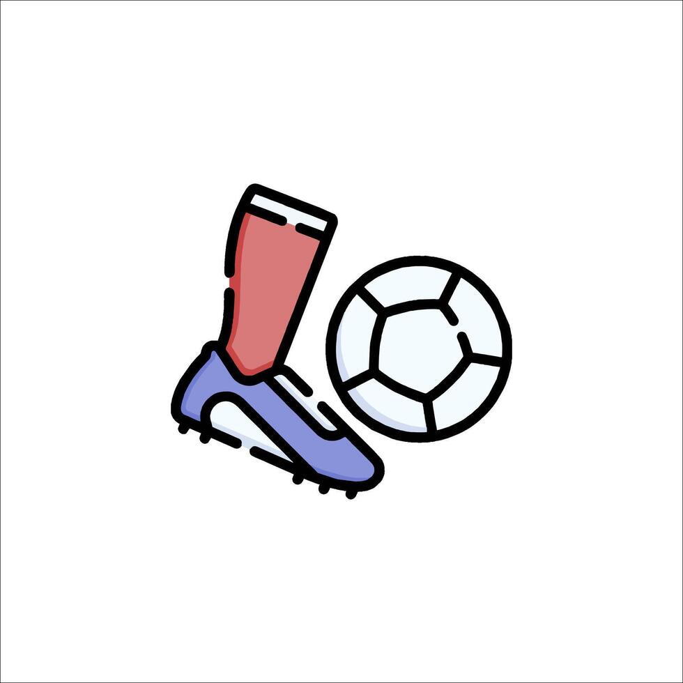 A soccer ball and a pair of socks on a white background vector