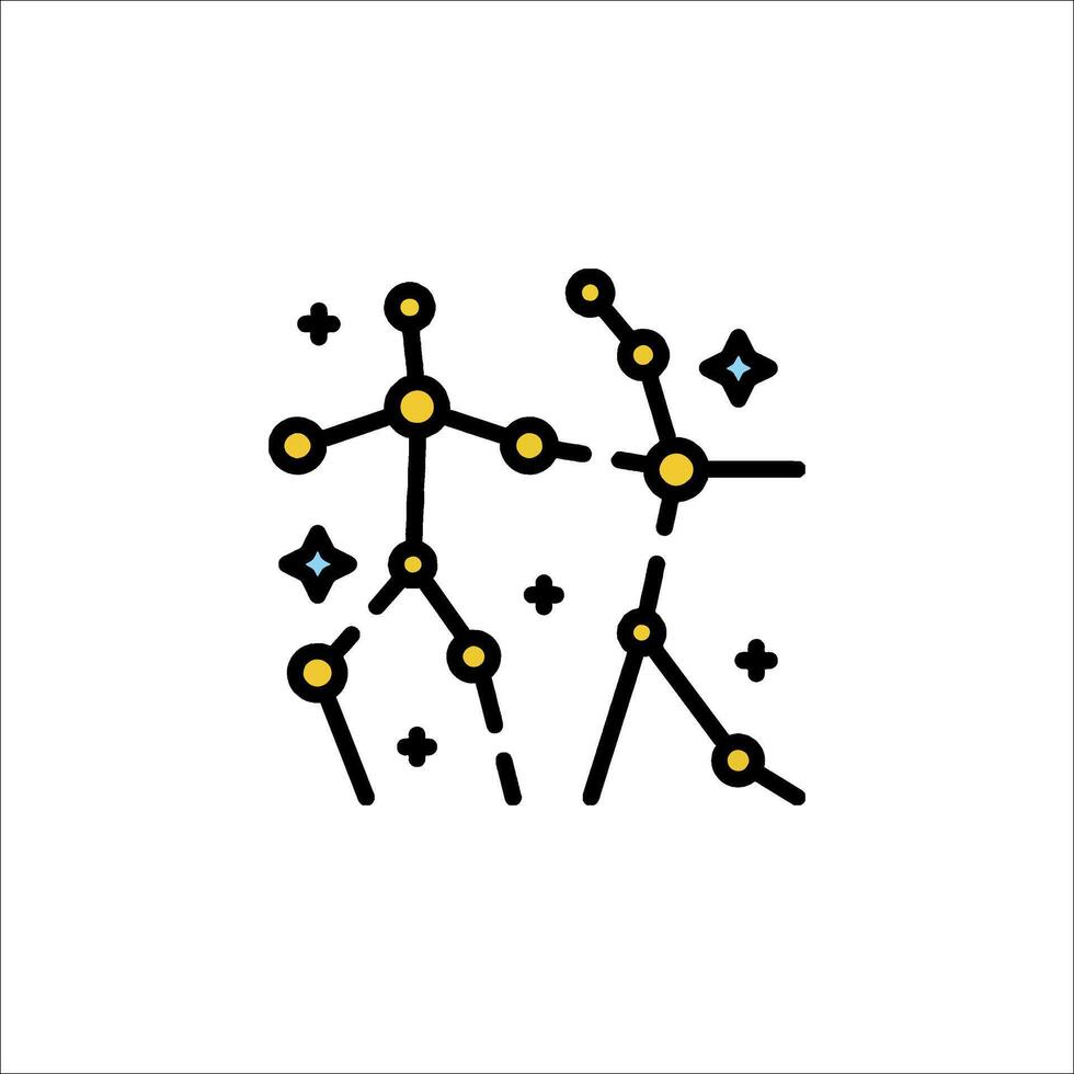 Constellation icon illustration vector