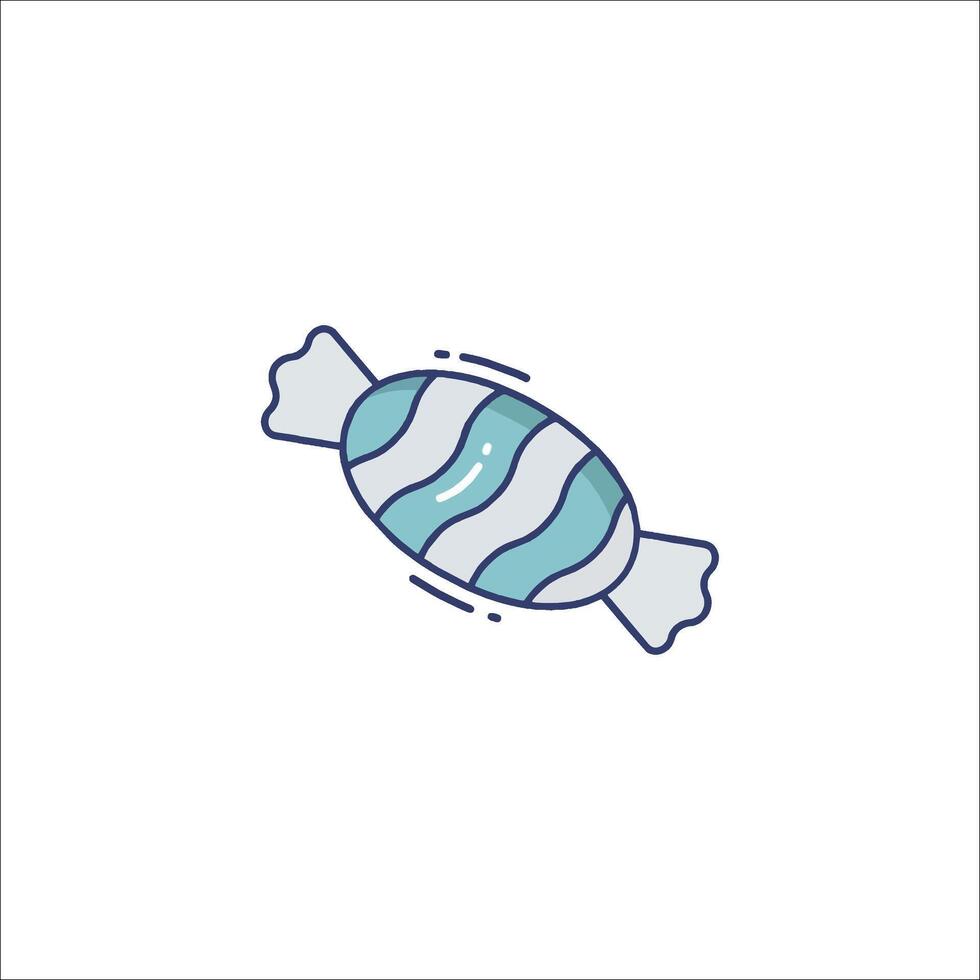 A candy bar icon in a line style vector