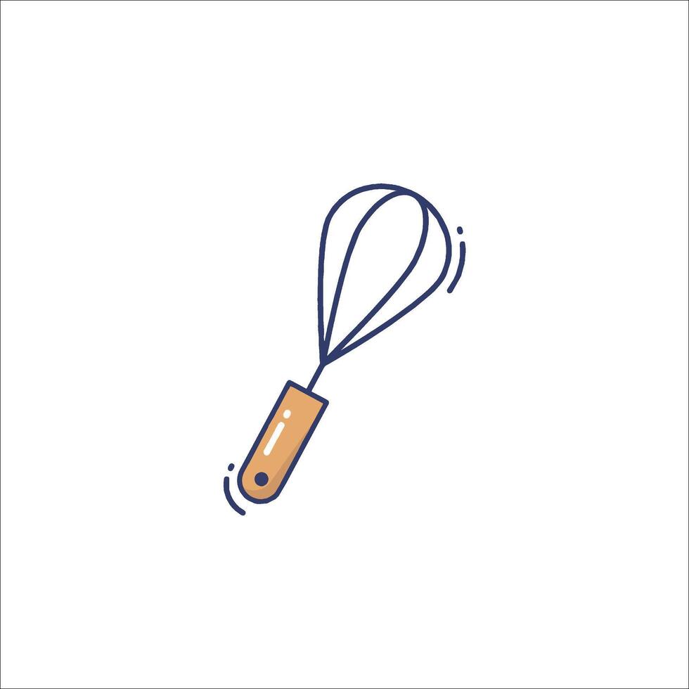A whisk icon on a white background vector