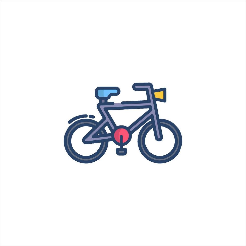 Bicycle icon on white background vector