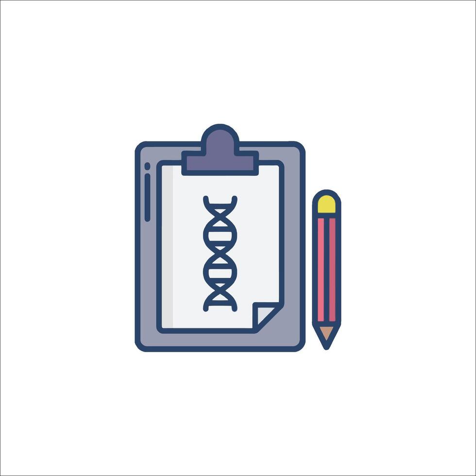 Dna test icon illustration vector