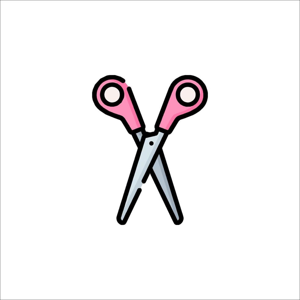 Scissors icon illustration vector