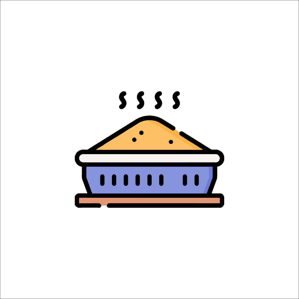 Pie icon on white background vector