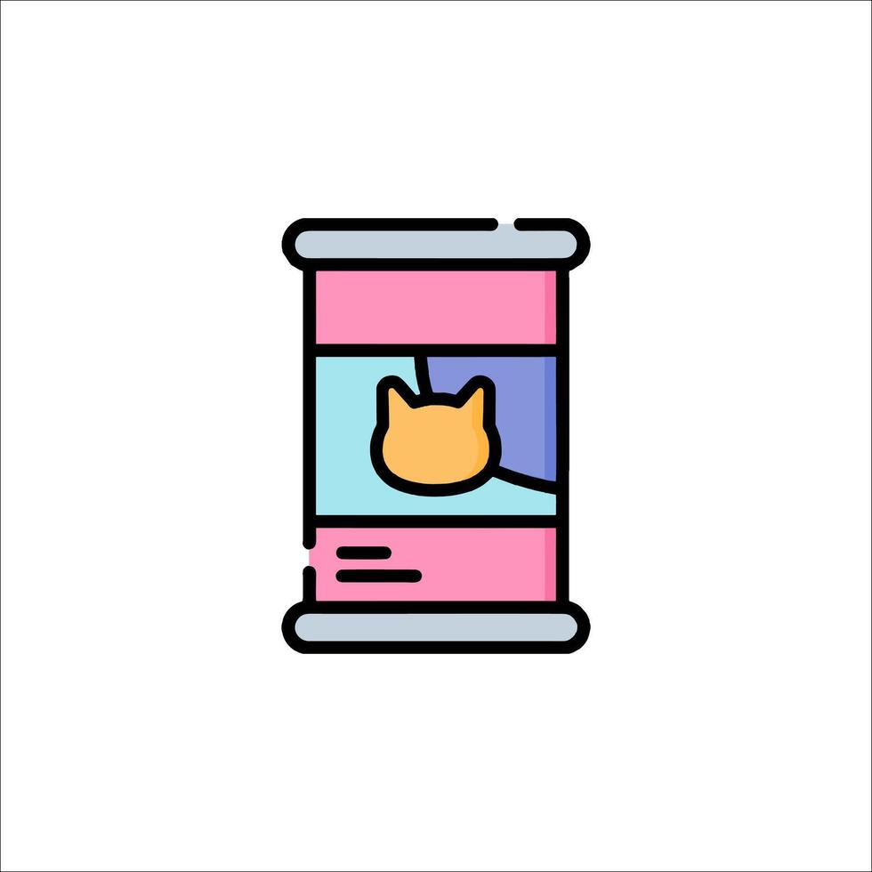 A cat in a thread icon vector