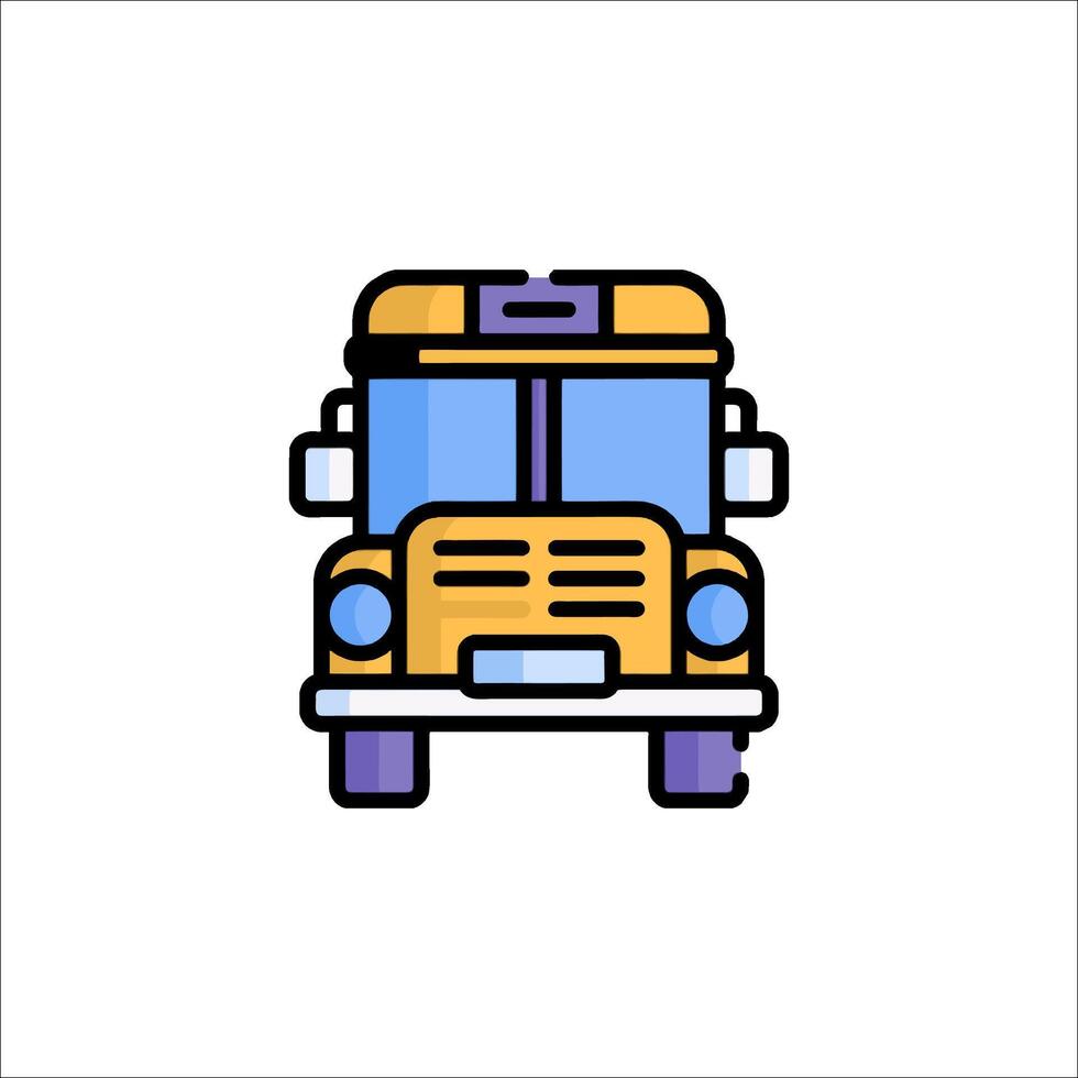 School bus icon illustration vector