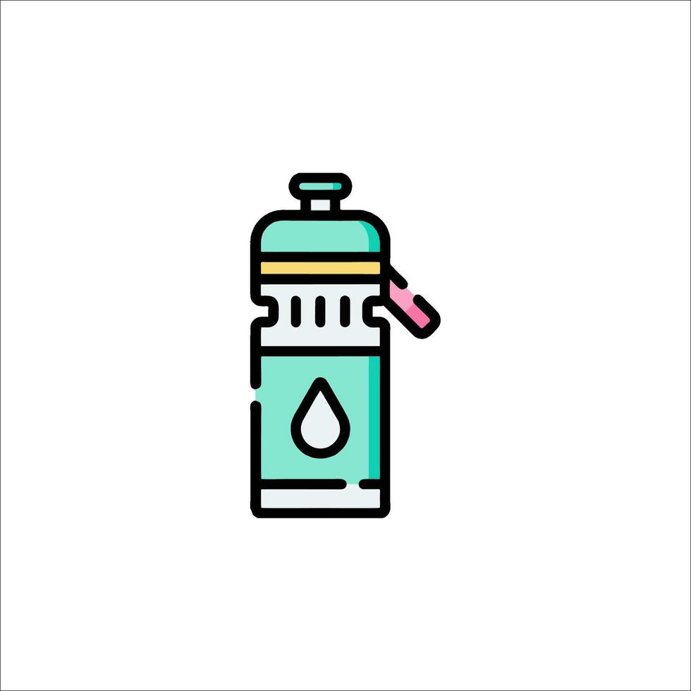 Water bottle icon illustration vector