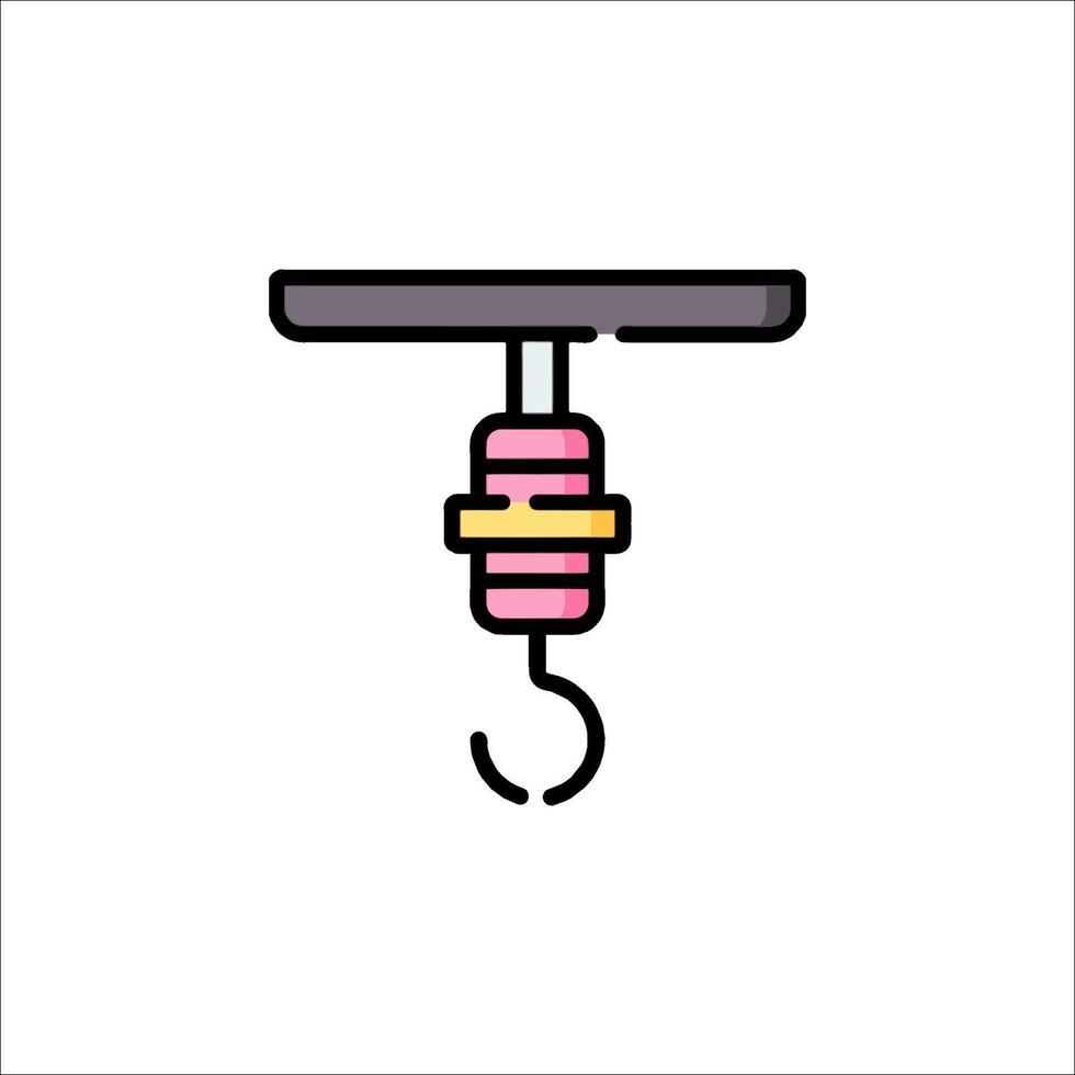 A hook hanging from a hook on a hook vector
