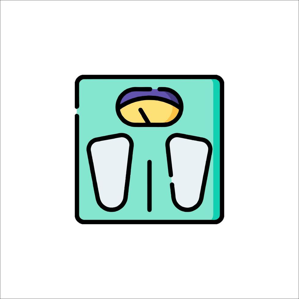 A weight scale icon on a white background vector