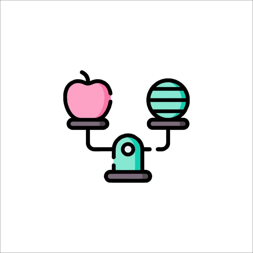 An apple and a globe on a stand vector
