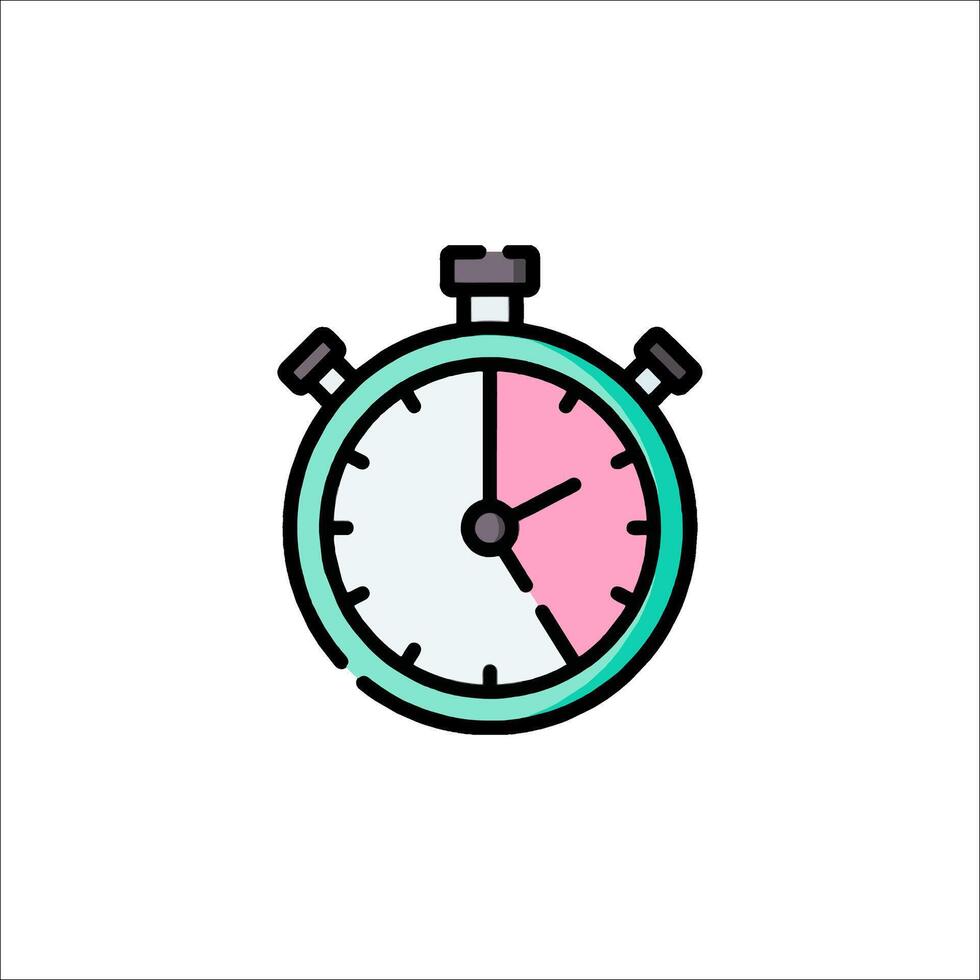 A stopwatch icon on a white background vector
