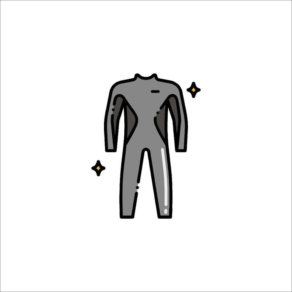 A wet suit icon on a white background vector