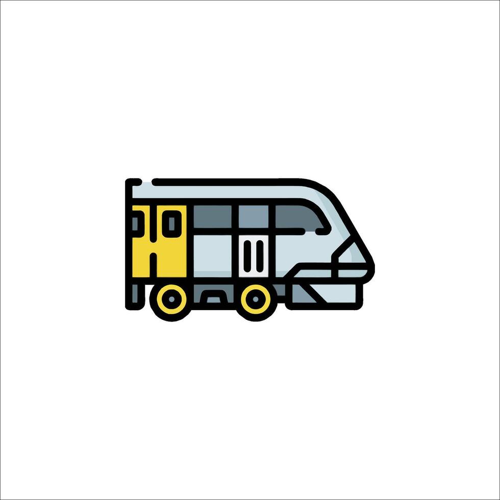 A train icon on a white background vector