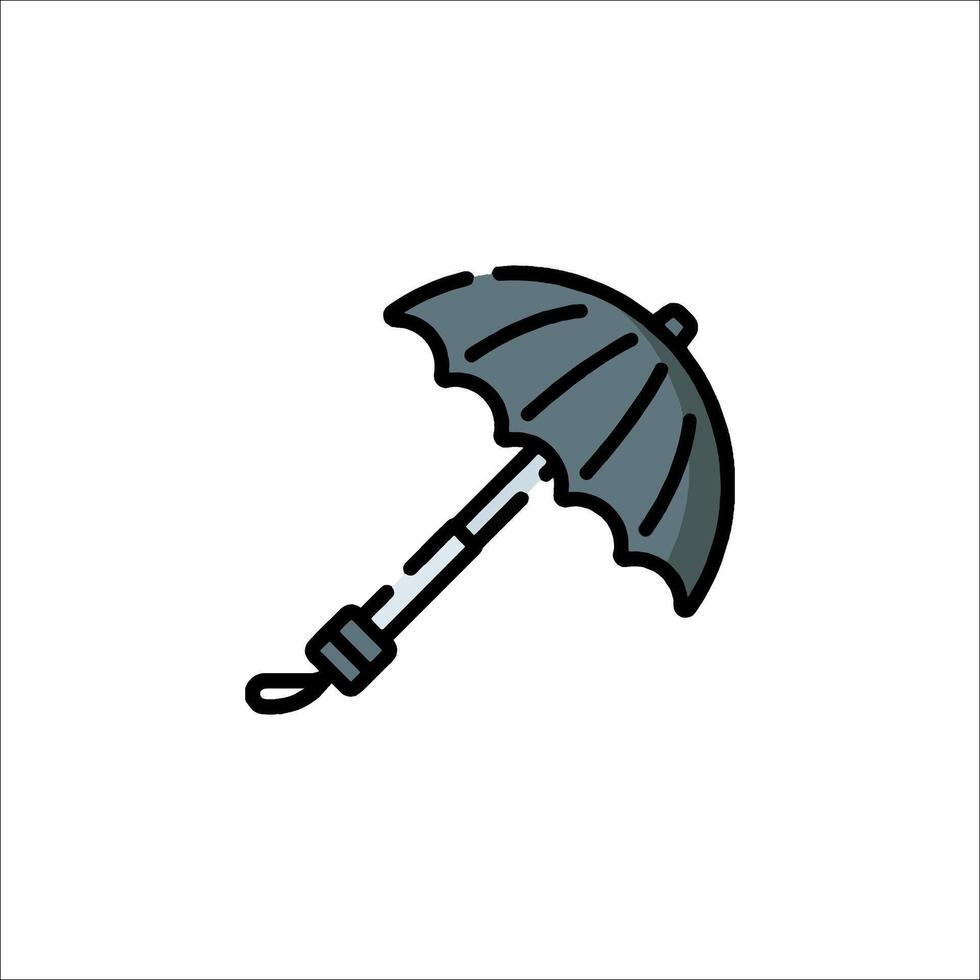 An umbrella icon on a white background vector