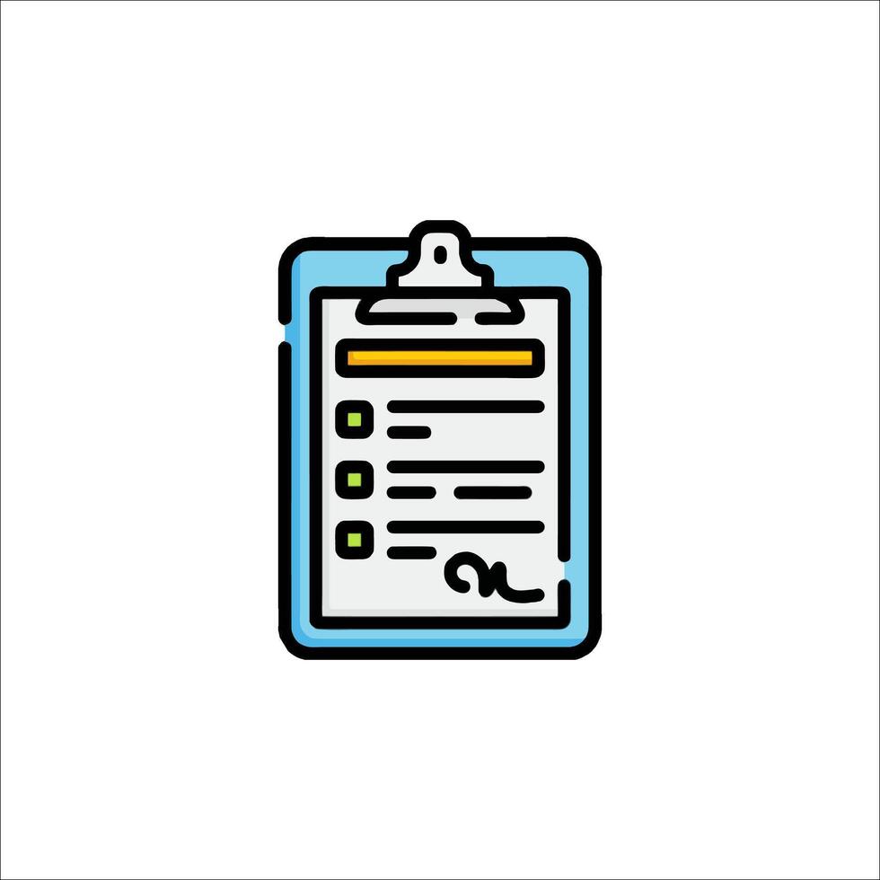 A clipboard with a check mark on it vector