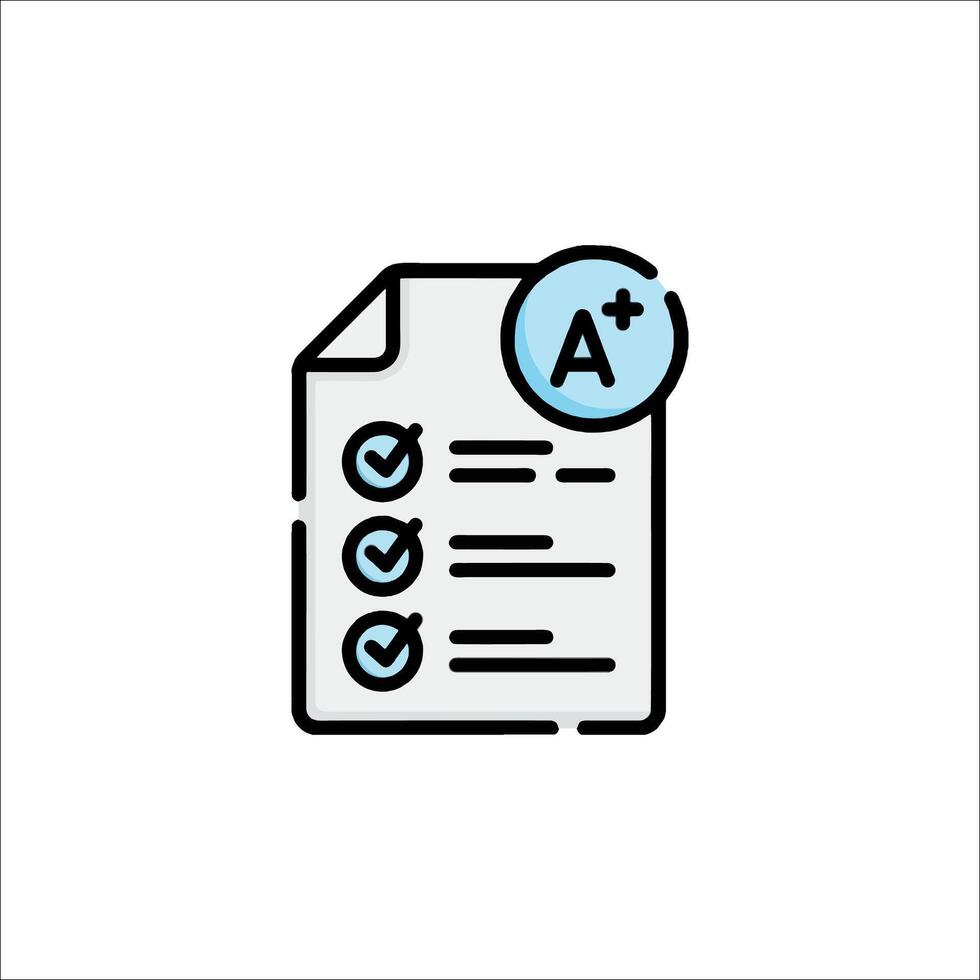 A certificate icon illustration vector