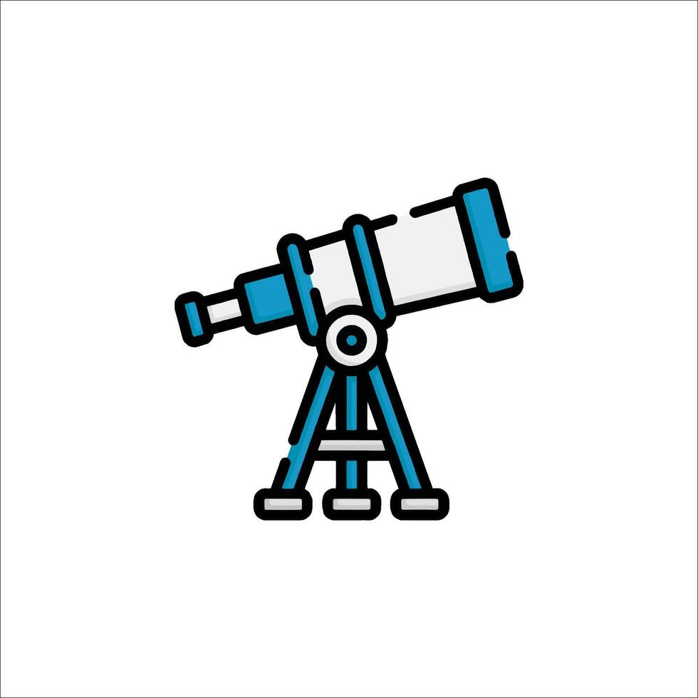 A telescope icon on a white background vector