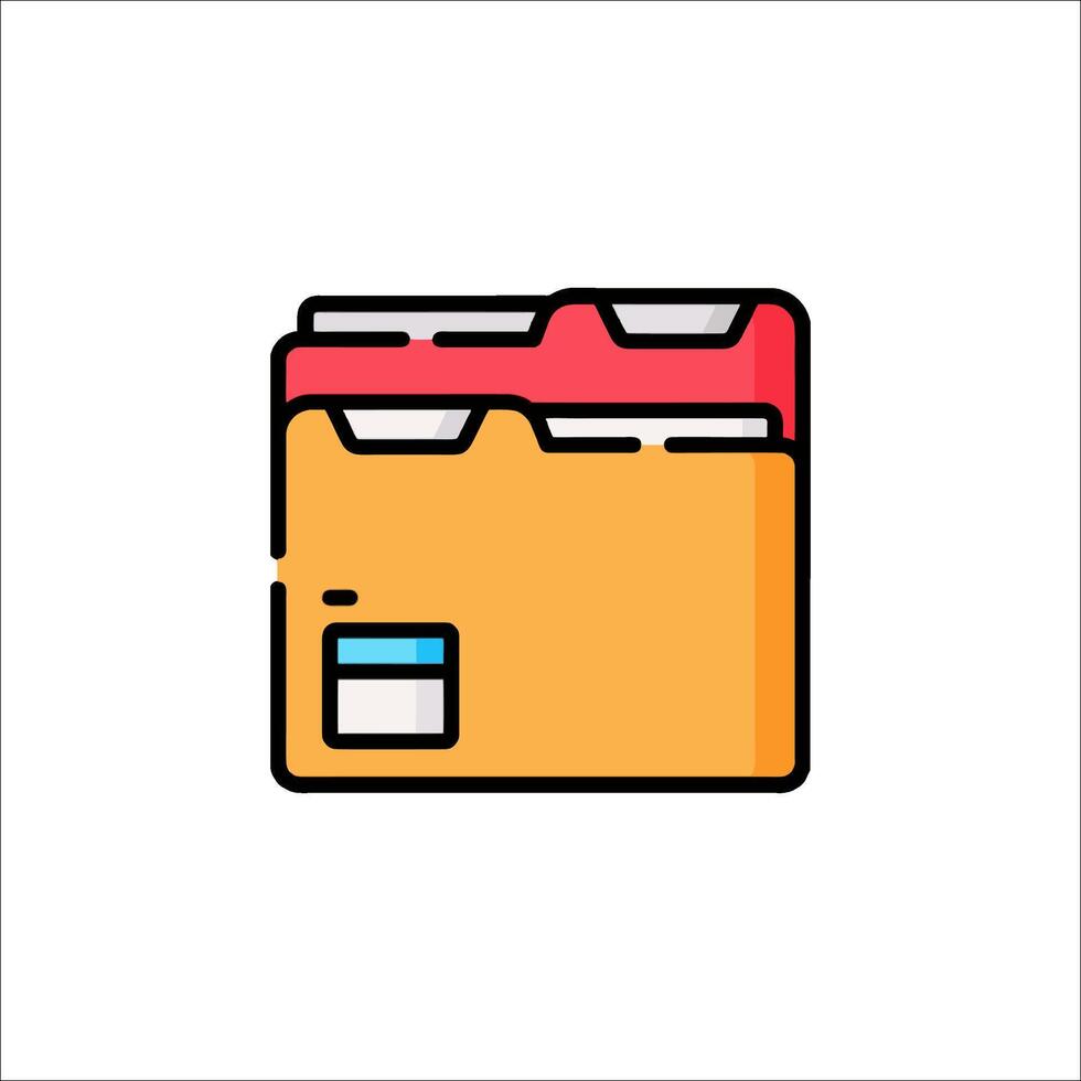 Folder icon illustration vector