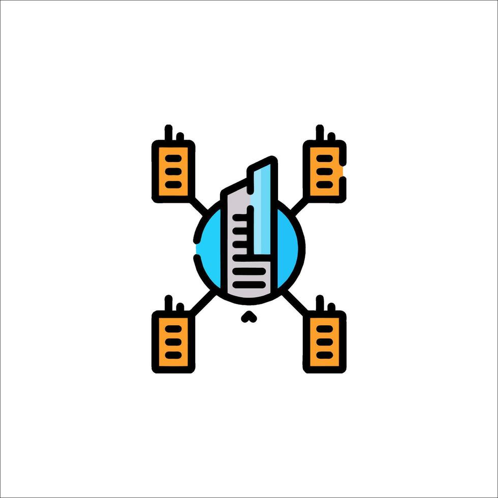 A logo for a company that is called 1 vector