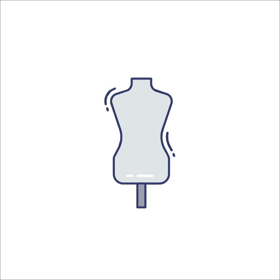 A mannequin on a stand icon vector