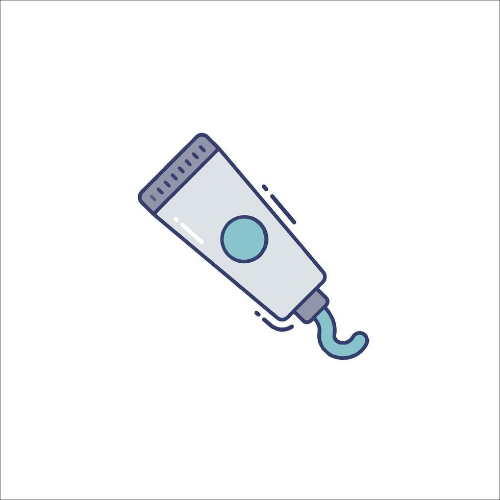 A tube of toothpaste on a white background vector