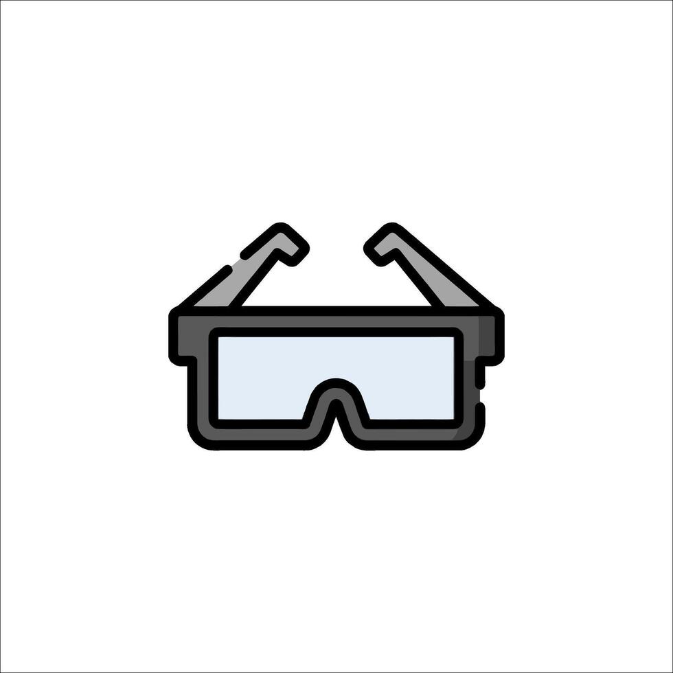 A pair of glasses icon on a white background vector