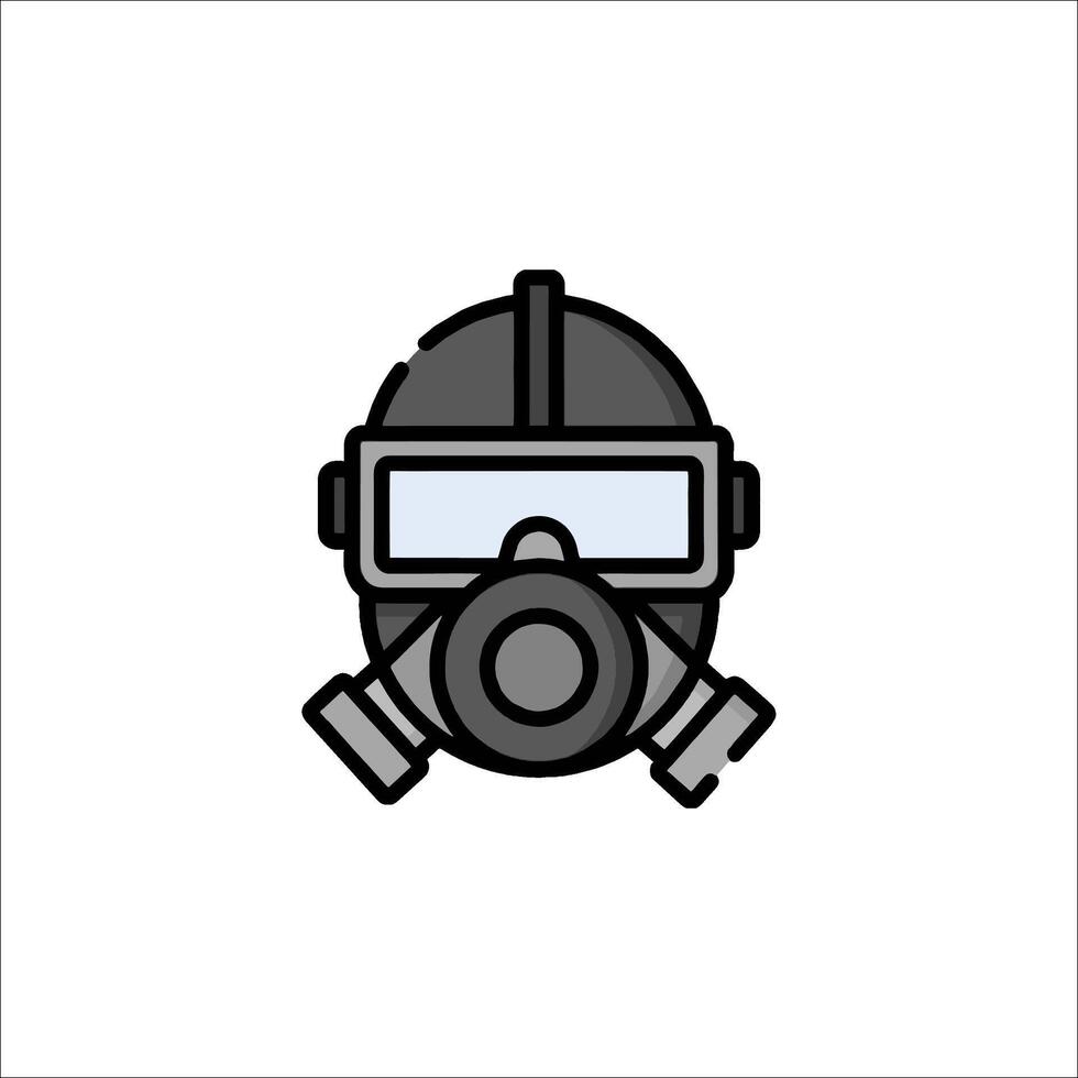 A gas mask icon on a white background vector