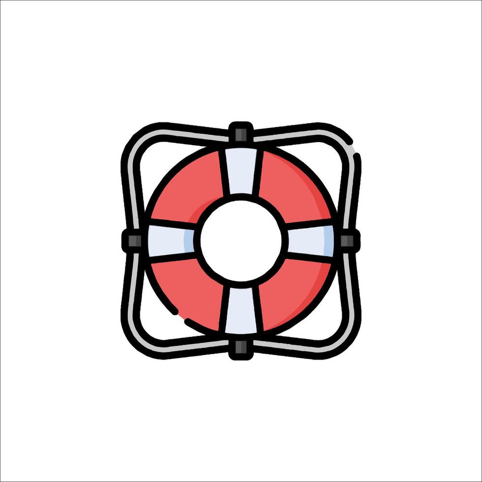 Life preserver icon illustration vector