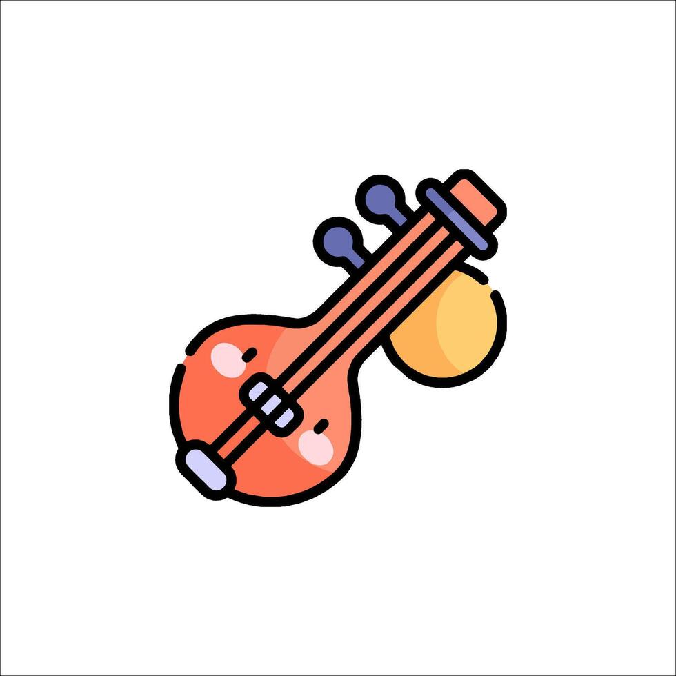 A musical instrument icon on a white background vector