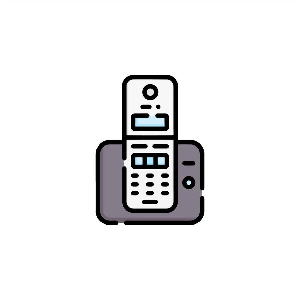 A phone icon on a white background vector