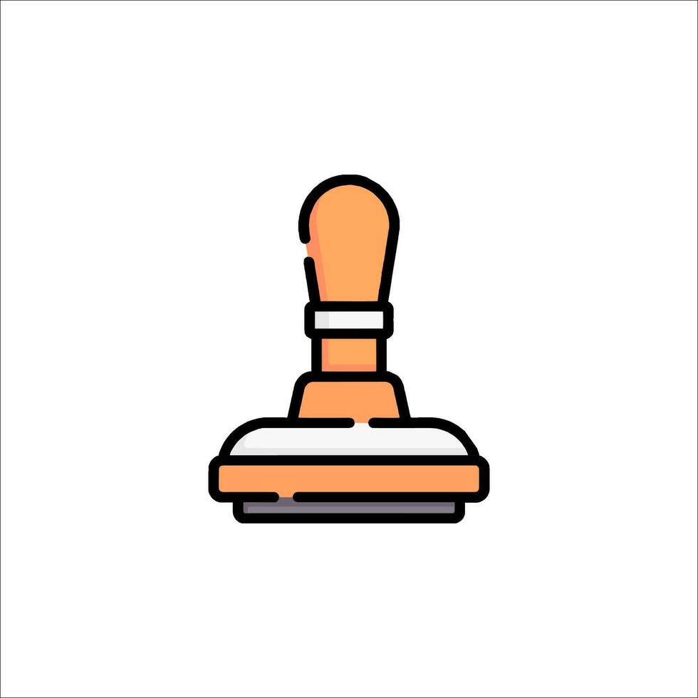 A stamp icon on a white background vector