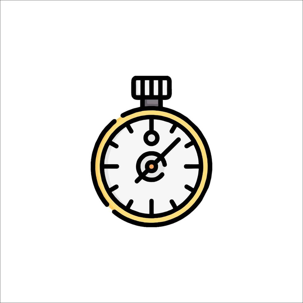 A stopwatch icon on a white background vector