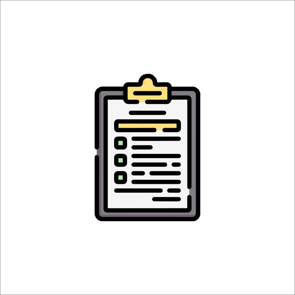 A clipboard with a check mark on it vector