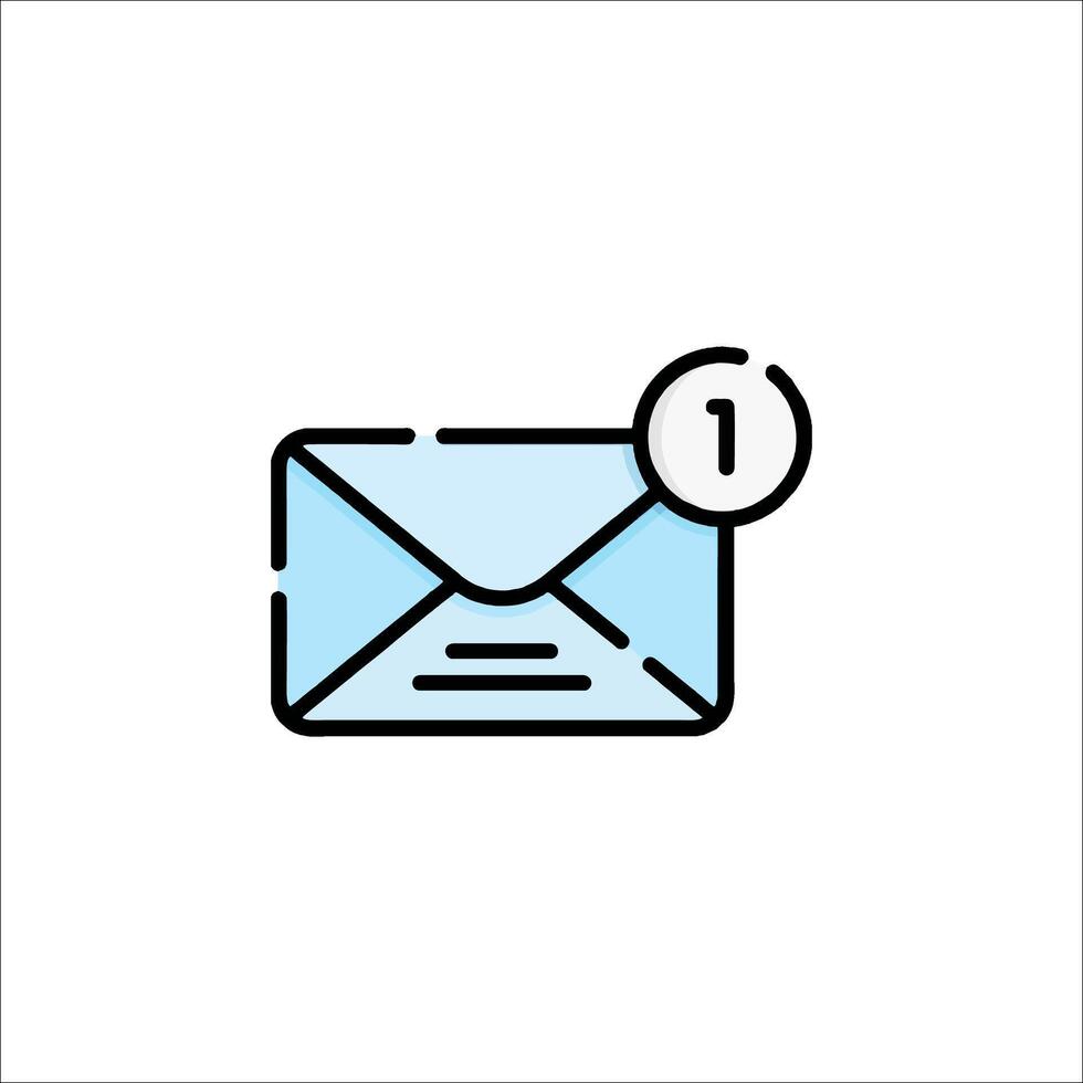 Email envelope icon illustration vector