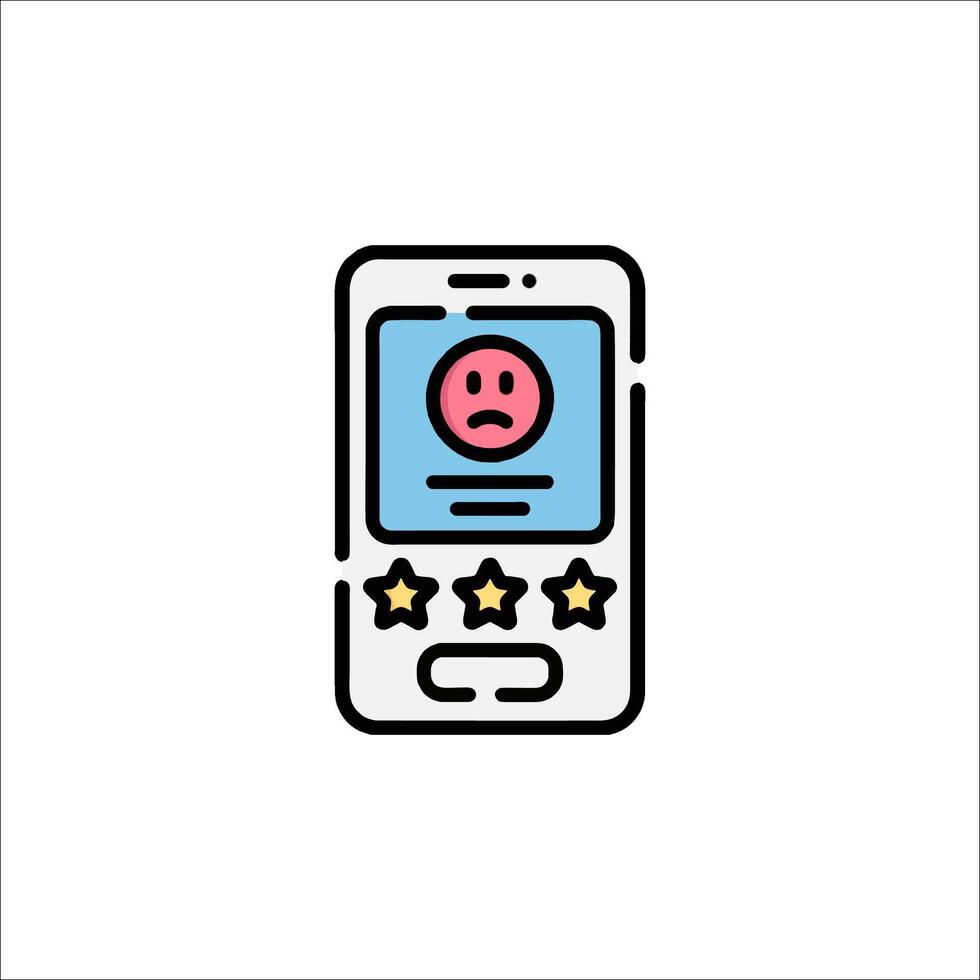 A phone with a smiley face on it vector