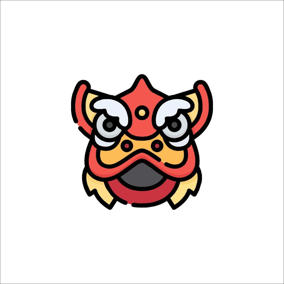 Chinese new year icon illustration vector