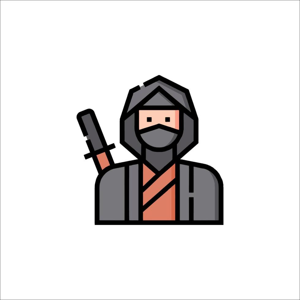Ninja icon illustration vector