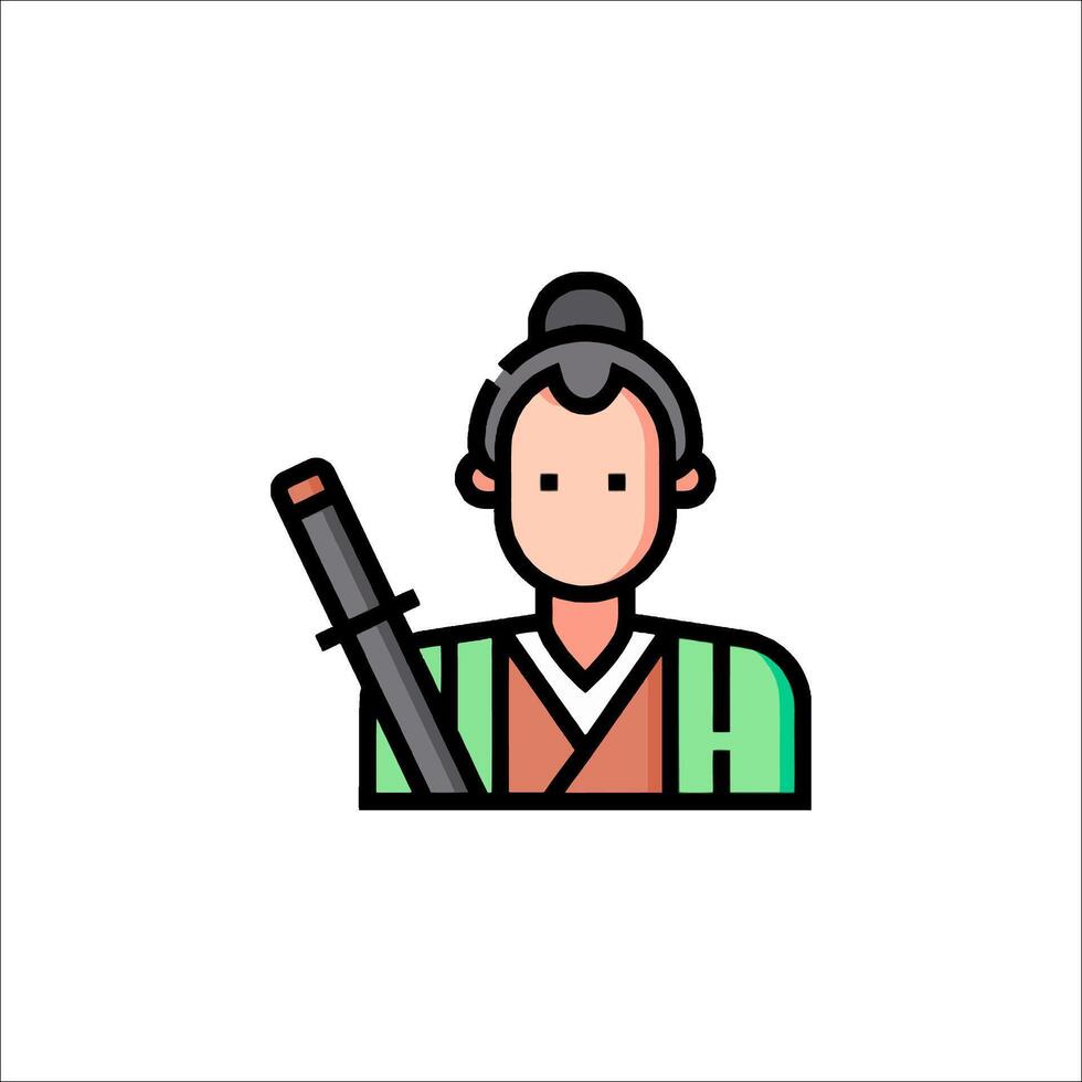 A man with a sword in his hand vector