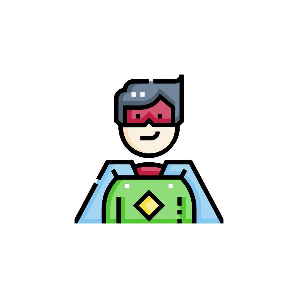 Superhero icon illustration vector