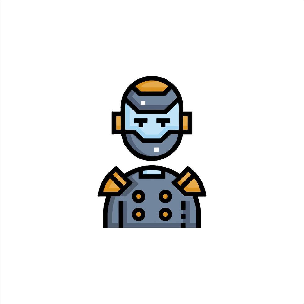 Iron man icon illustration vector